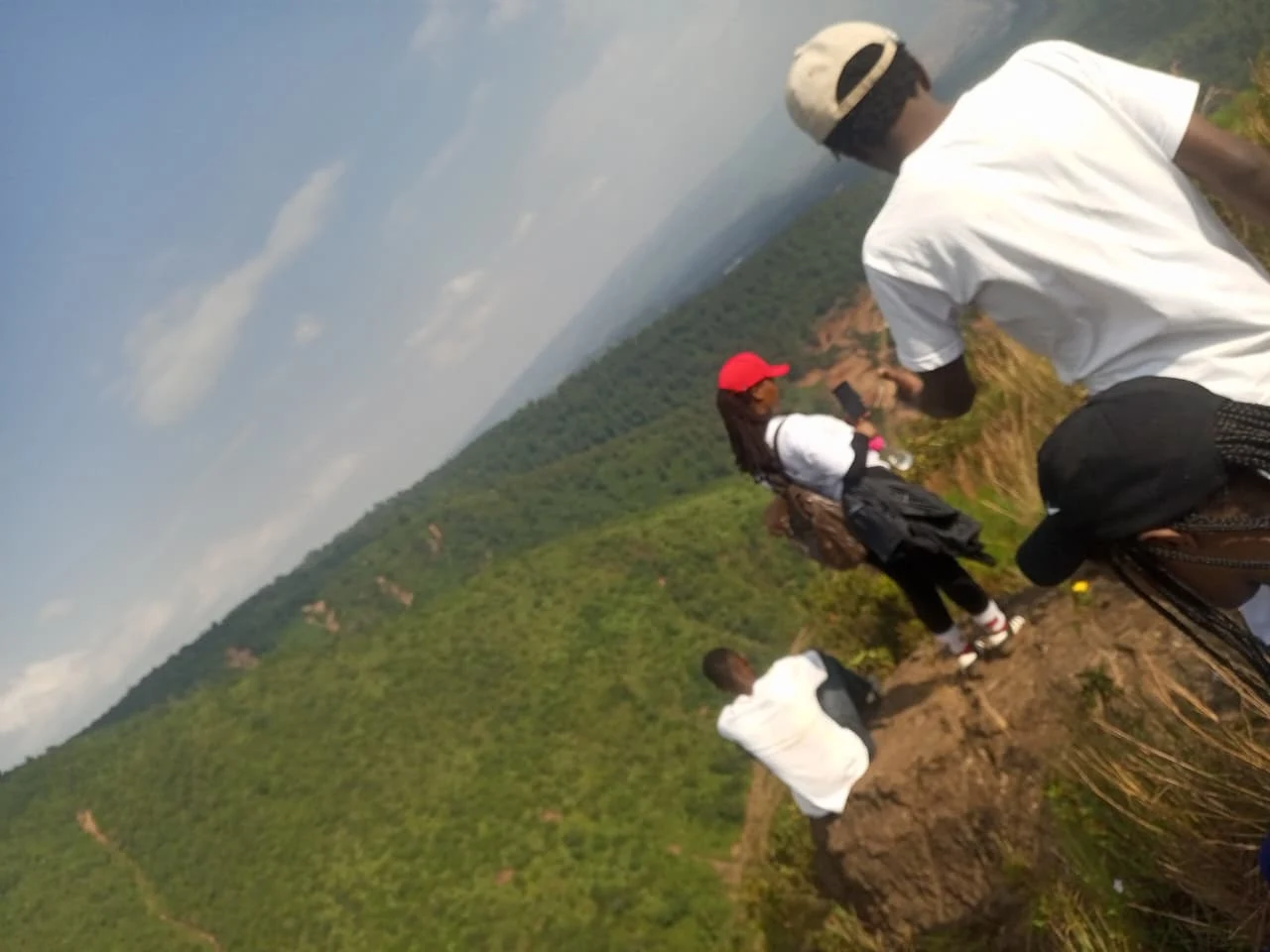 Guided hikers enjoying panoramic views at Kijabe Hills near Nairobi