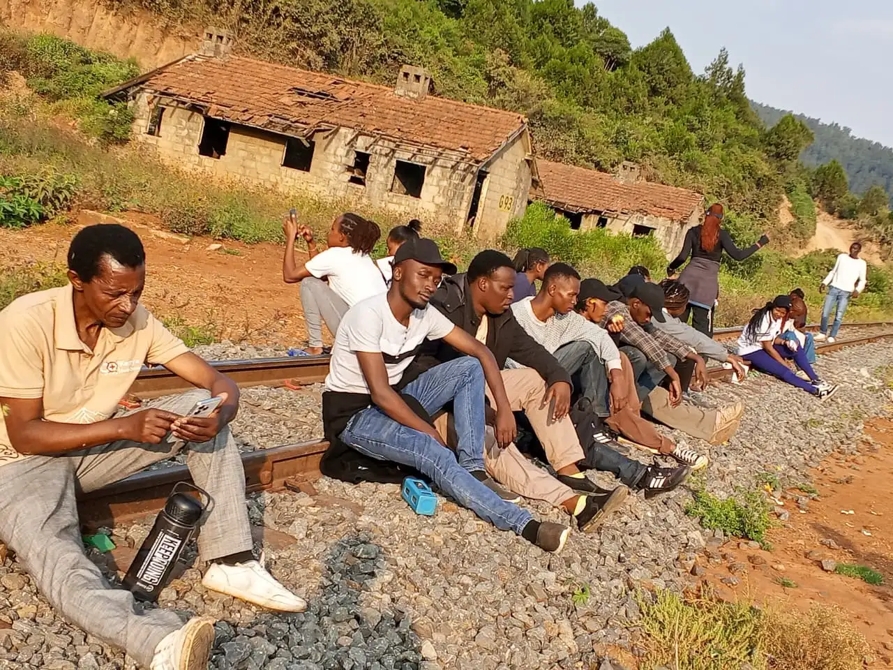 Guided hikers enjoying panoramic views at Kijabe Hills near Nairobi