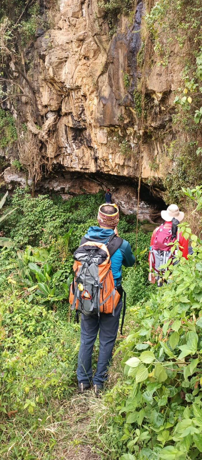 Cave entrance on a guided Kenya hiking trail
