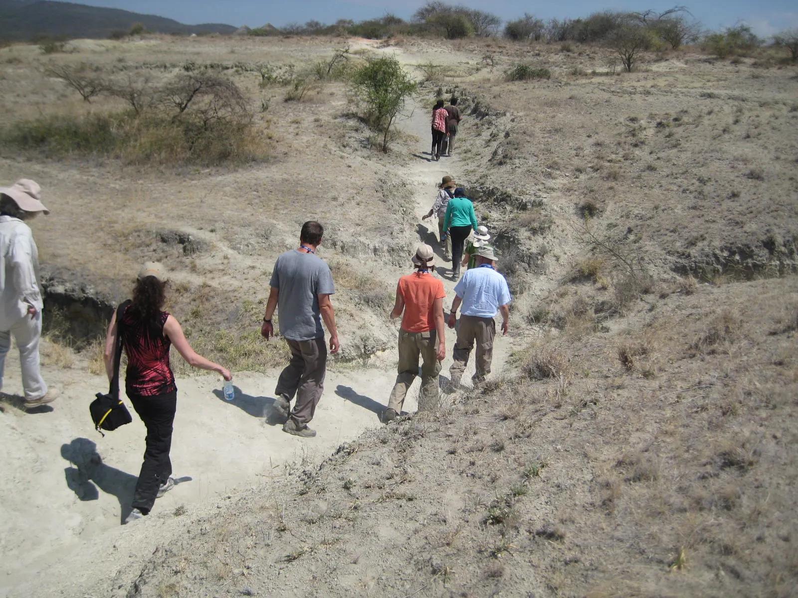 Olorgesailie Prehistoric Site hiking trail in Kenya