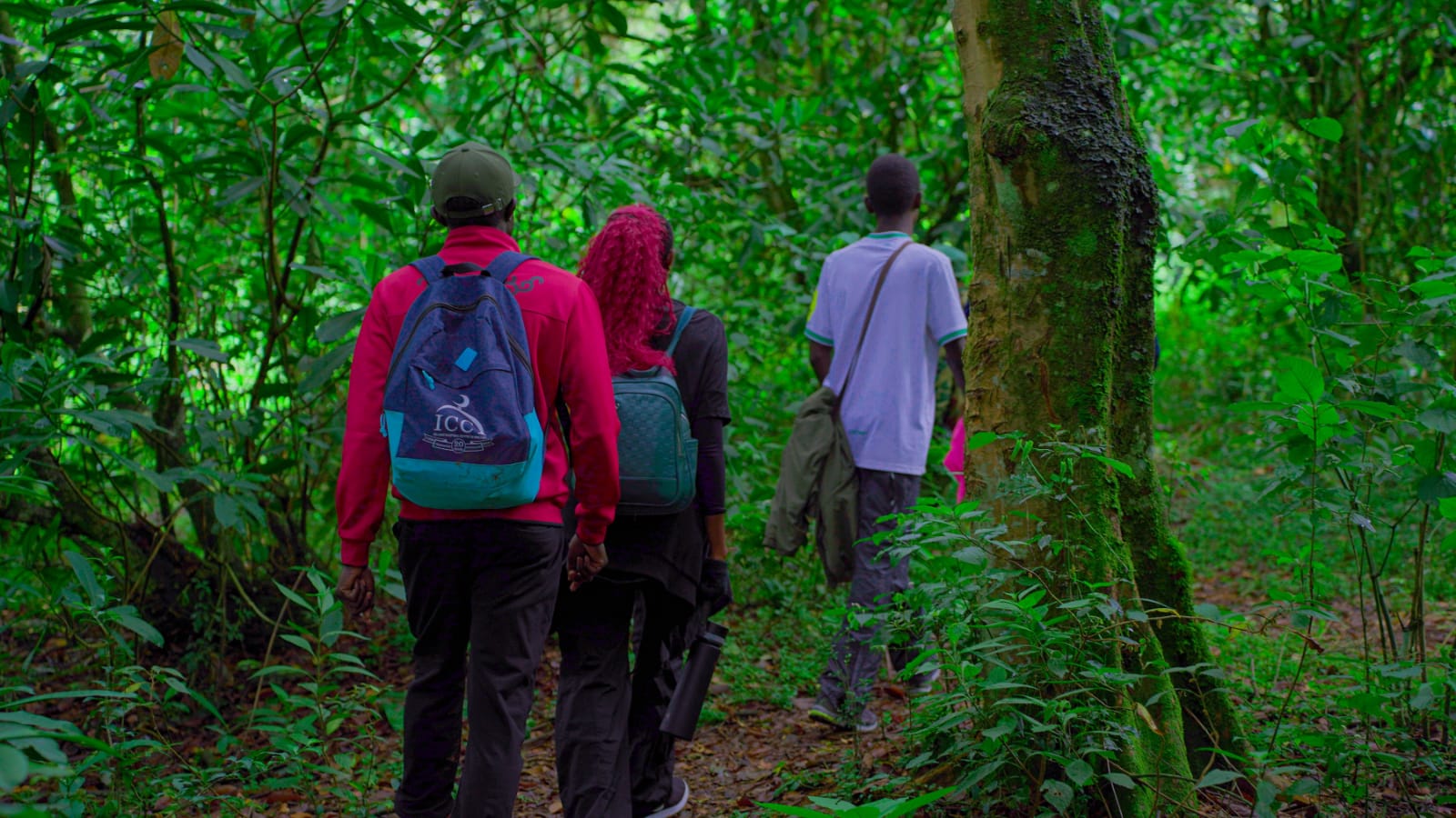 Community hiker at Mount Longonot